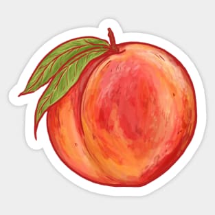 Peach Sticker